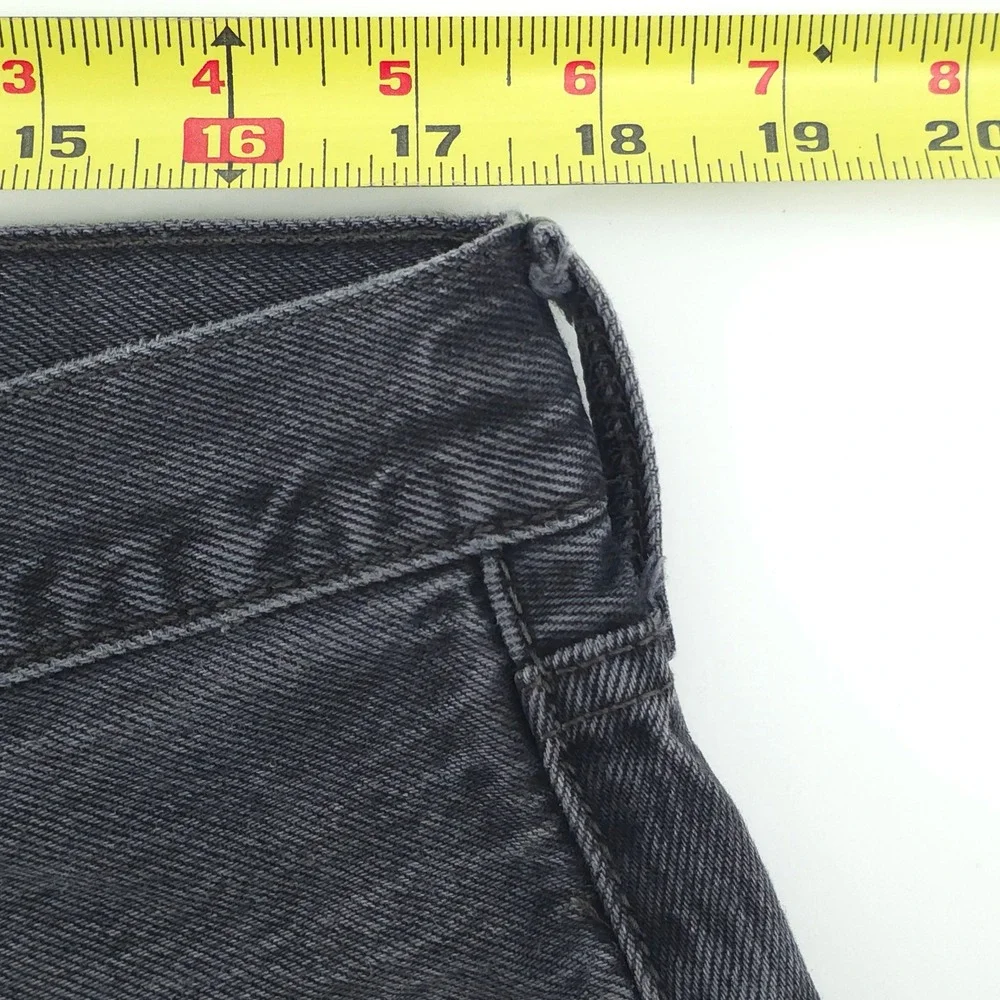 Levis Mens Jeans 501 Original Fit 38x30 Gray Straight Leg Denim Classic